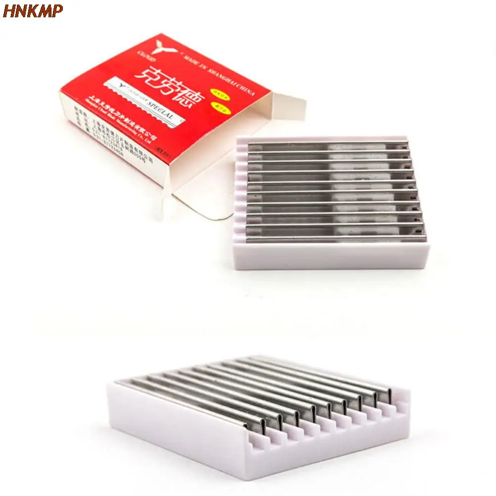 

10PCS/Pack Stainless Steel Replacement Hairdressing Hair Shaving Cutting Styling Razor Blades