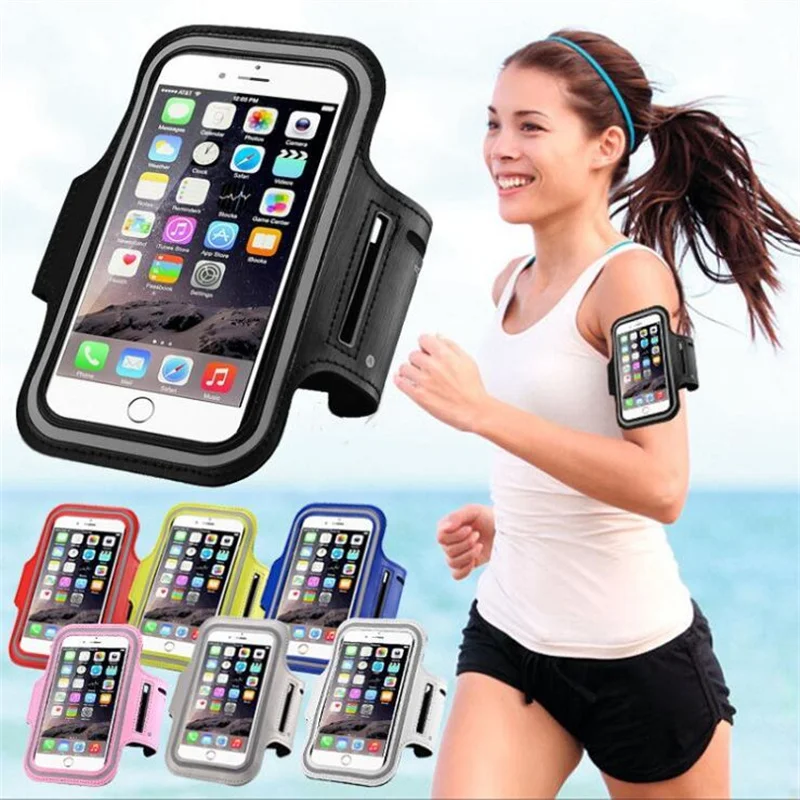 

100pcs Sports Armband Case for iPhone Samsung Galaxy 6.3 Inch Sport GYM Armband Jogging Running Armband phone case