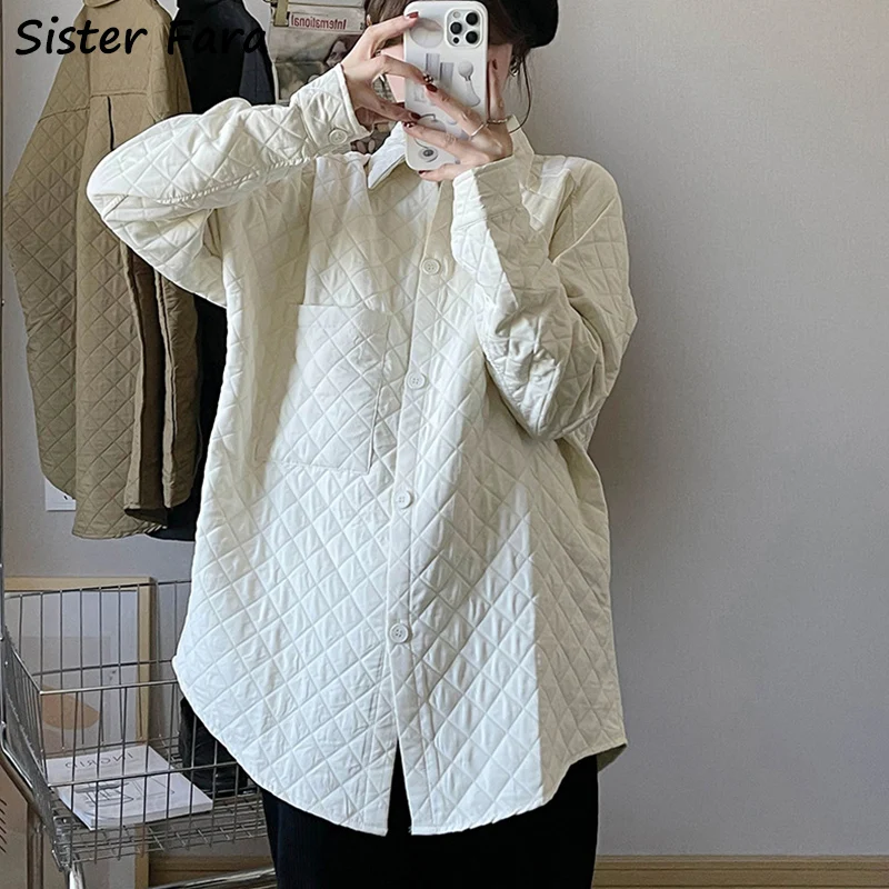 

Женский клетчатый кардиган Sister Fara, однобортный свободный жакет, повседневная куртка для осени и зимы, 2022