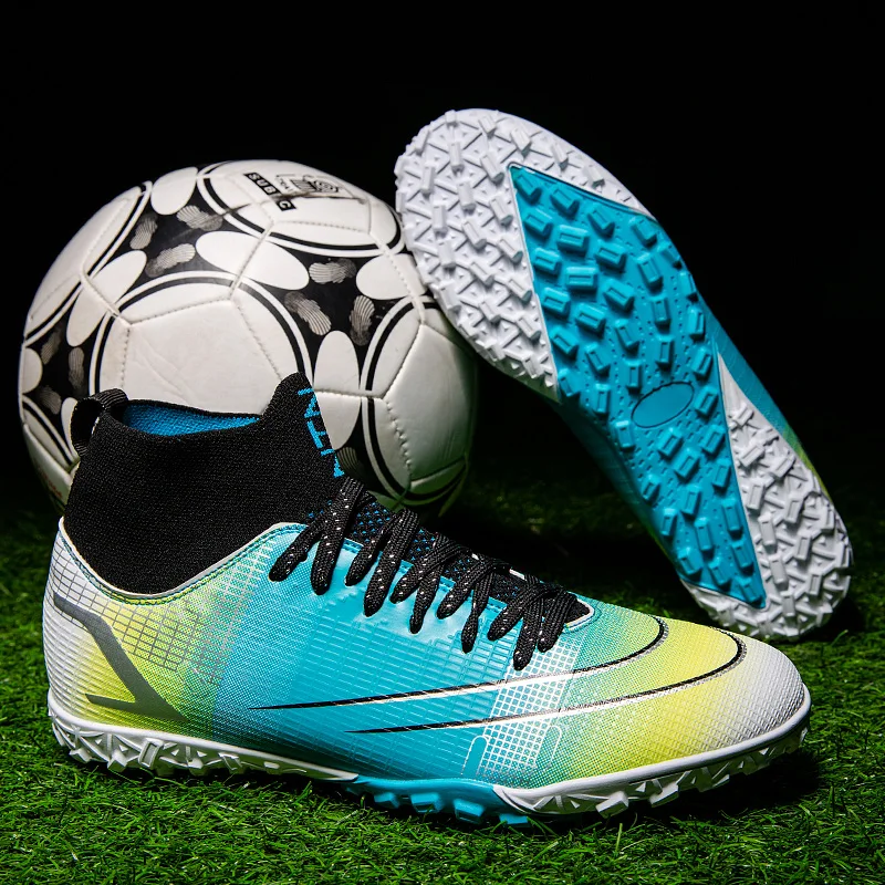 

Hot Sale Mens Kids Soccer Cleats High Ankle Football Shoes Long Spikes Outdoor Soccer Traing Boots For Men Women Soccer Shoes