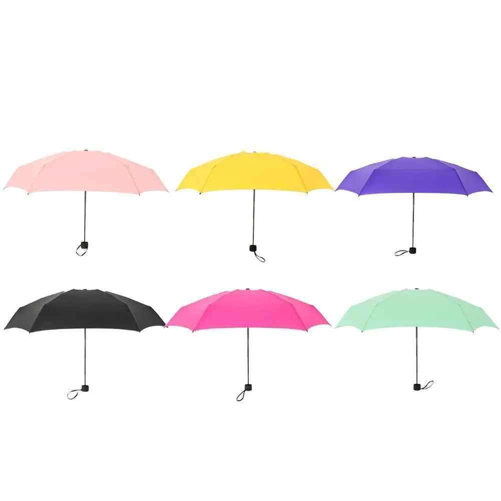 

Small Fashion Folding Umbrella Rain Women Gift Men Mini Pocket Parasol Girls Anti-UV Waterproof Portable Travel Umbtrellas