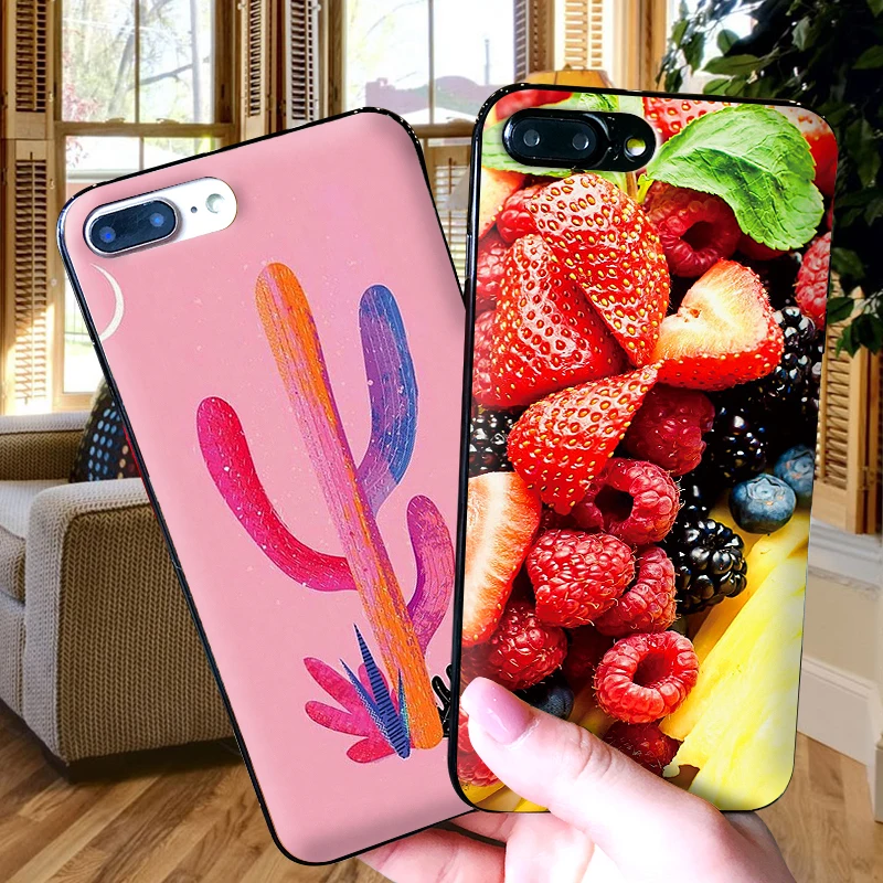 Мягкий чехол из ТПУ Pine apple с лимонным КАКТУСОМ для IPhone X XR XS MAX 5 5S 5C SE 6 S 7 8 Plus ipod touch