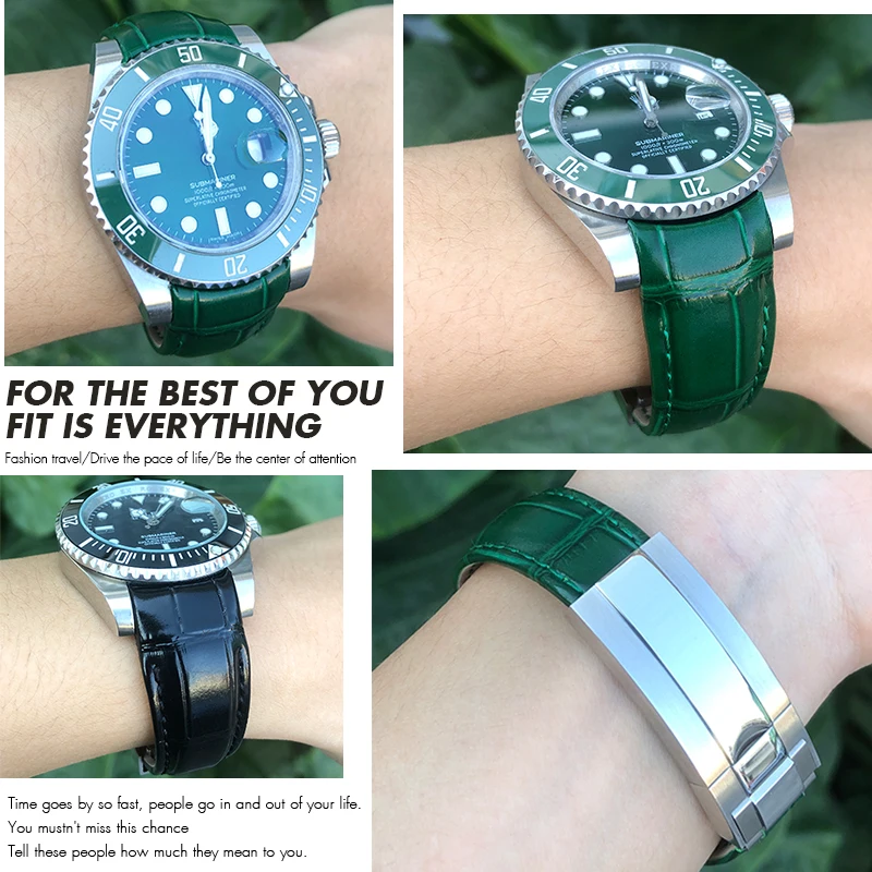 Ремешок для часов из натуральной кожи с изогнутым концом 20 мм | Наручные часы