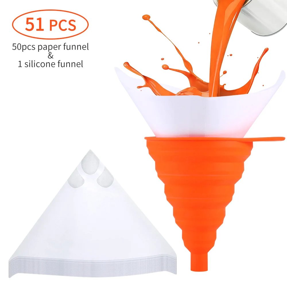 50pcs Silicone Automotive Funnel Paper Primary Case Oil Fill For Touring Road King Dyna Softail Car Accessories | Автомобили и