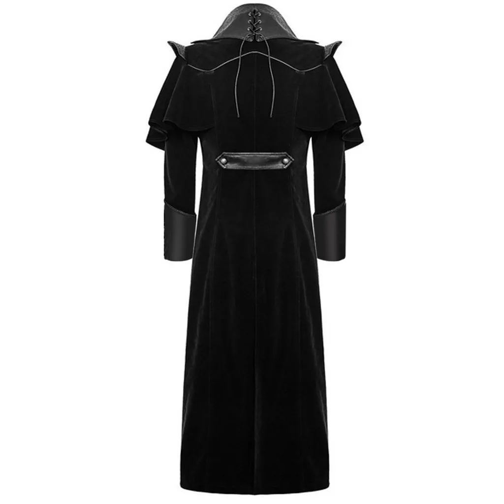 Мужской костюм в викторианском стиле для взрослых черный смокинг Модный Плащ