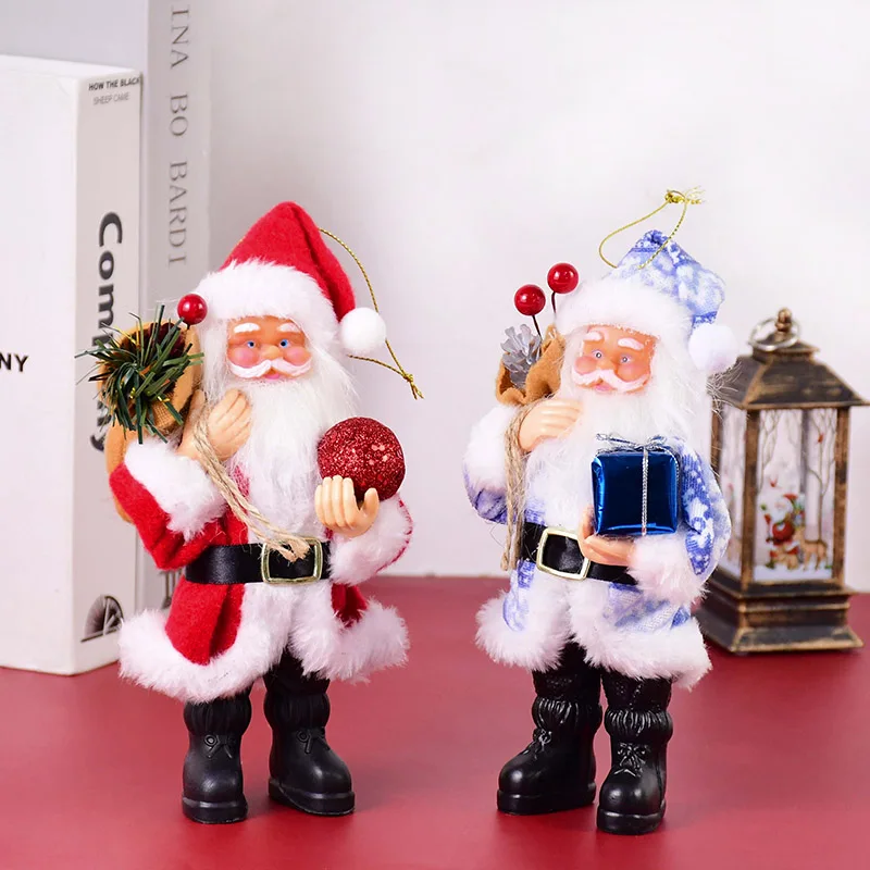 

1 шт. Рождественская Кукла Санта-Клауса, Рождественская елка, подвесные украшения, подвеска для дома, Искусственная елка, новогодвечерние, п...