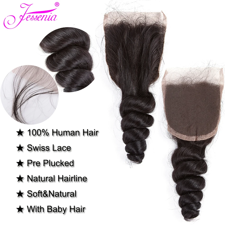 Свободные волнистые в наборе с кружевной застежкой перуанские накладные волосы