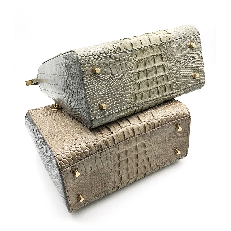 

Handbag 2021 New women's bag crocodile leather hand-made retro handbag one-shoulder slant leather bag purses and handbags purses
