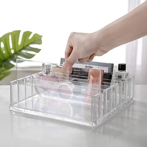 Коробка для хранения косметики PS, Коробка Для Хранения Крема CC, акриловый шкаф для косметики, полка для демонстрации пудры, органайзер для косметики, держатель для косметики