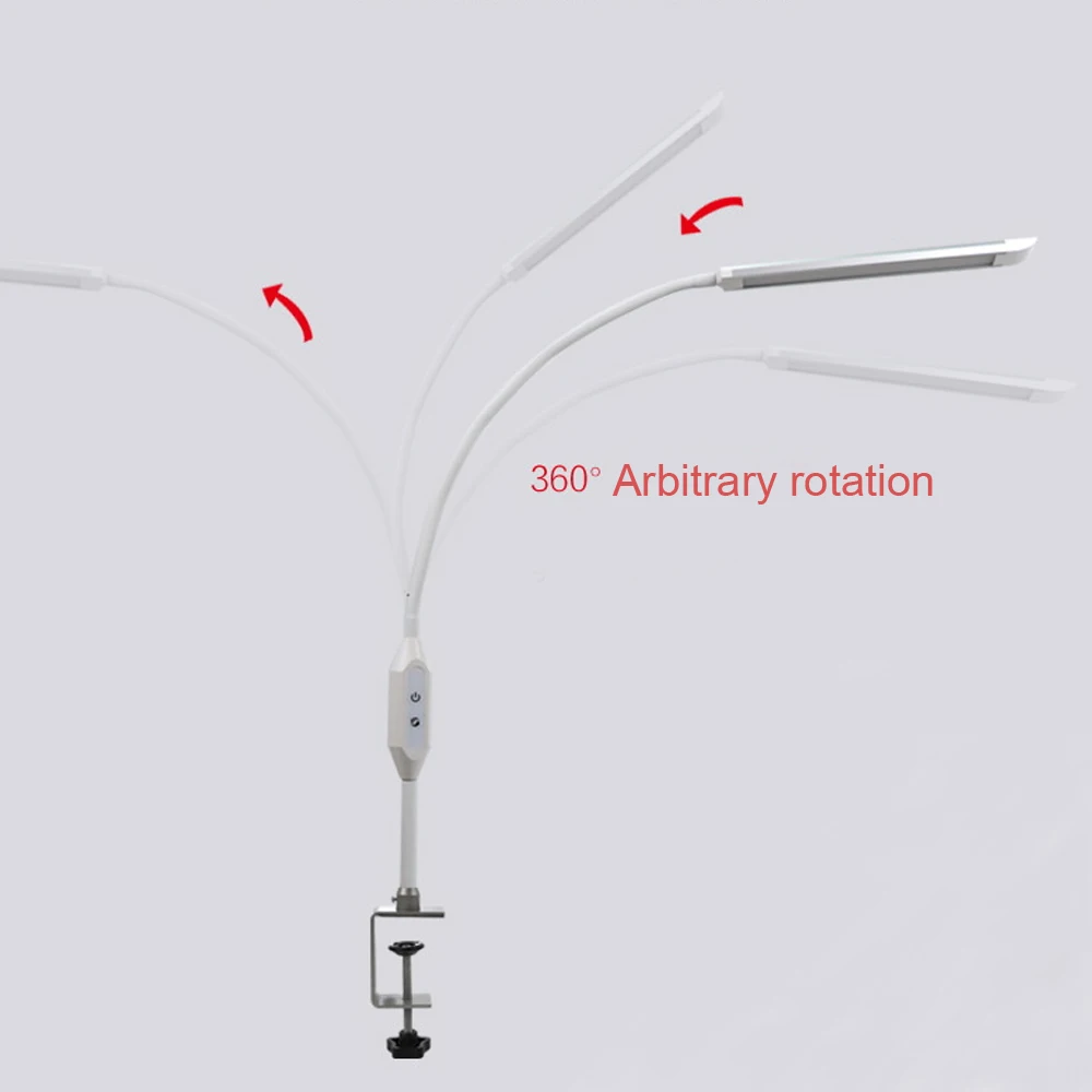 Светодиодная настольная лампа с защитой глаз очень длинным кронштейном и