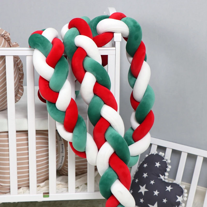 1-4 м Рождественский подарок Детские кроватки бампер узел Новорожденный Хлопок