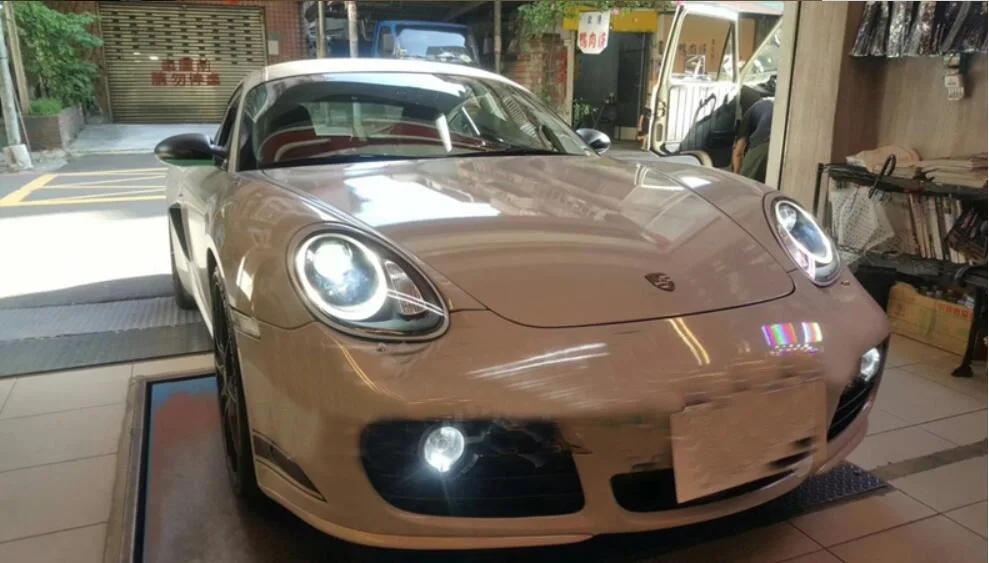 2004~ 2008 автомобиля bupmer головного света для Porsche Cayman фар 987 Boxster автомобильные аксессуары светодиодный HID ксенон, противотуманная для доллар Каймановых налобный фонарь