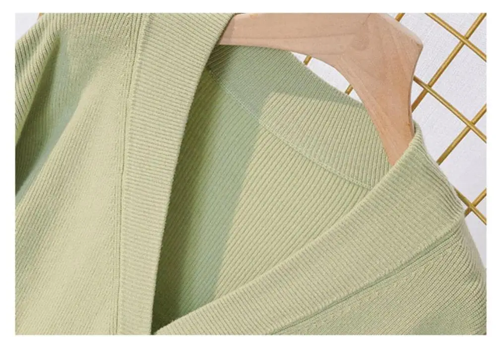 2019 women's actumn v-neck cardigan thick loose sweater causal pocket single breasted cardgians for female's |