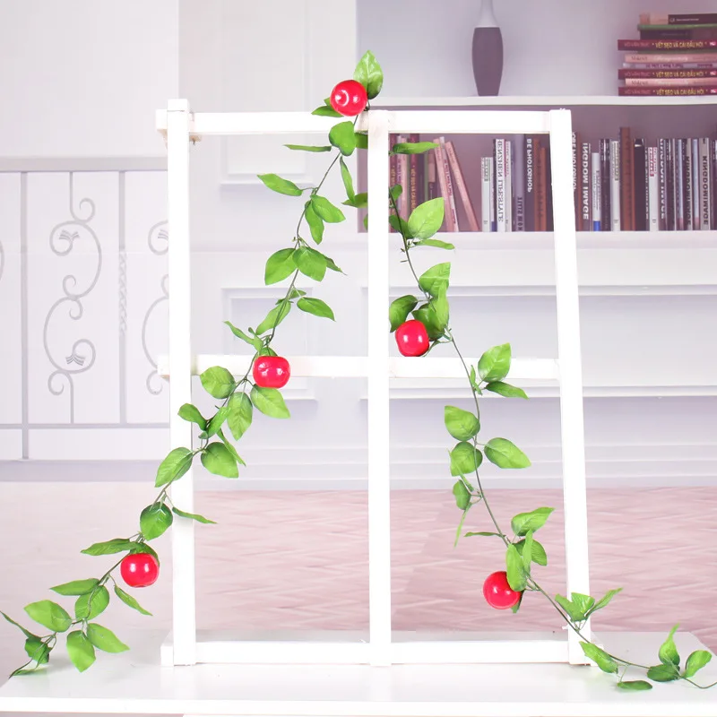 Искусственные фруктовые гирлянды искусственные листья растений лозы дома отель