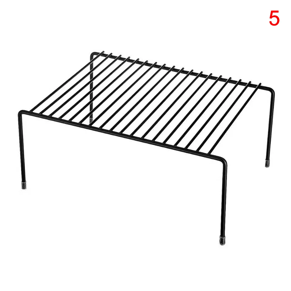 

New Hot Cabinet Shelf Organizers Stackable Expandable Set of 2 Metal Kitchen Counter Metal Shelves USJ99