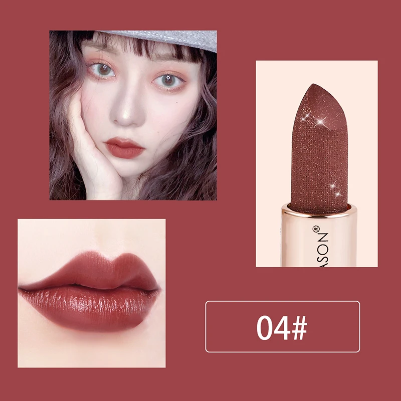 Bullet Shaped Lipstick Waterproof Non-Stick Cup Long Lasting Colorfast Matte Makeup Cosmetic Fashion Color |