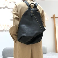 girls 100 genuine leather backpack women retro student schoolbag top quality classic large capacity anti theft travel knapsack