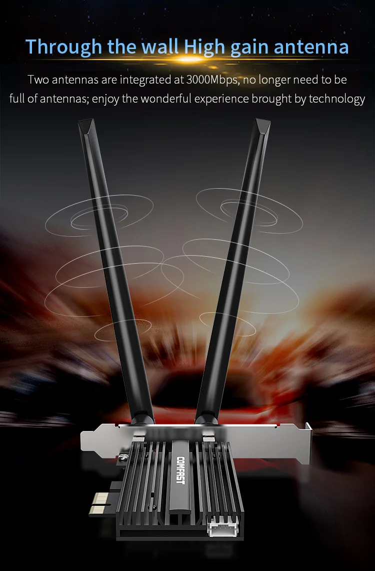 Двухдиапазонный беспроводной адаптер 3000 Мбит/с Wi Fi 6 Intel AX200 PRO 2 4G/телефон сетевая