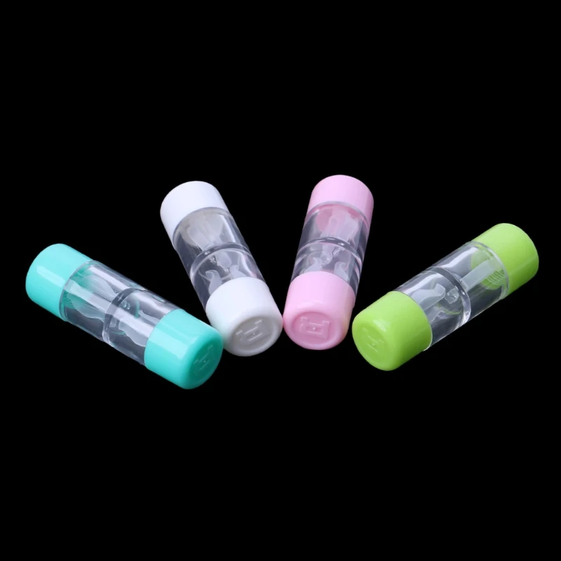 Контейнер для контактных линз пластиковый объективный дорожный портативный