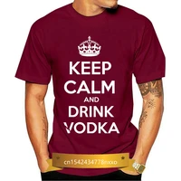 keep calm and drink vodka t shirt cool party club lounge tee shirt