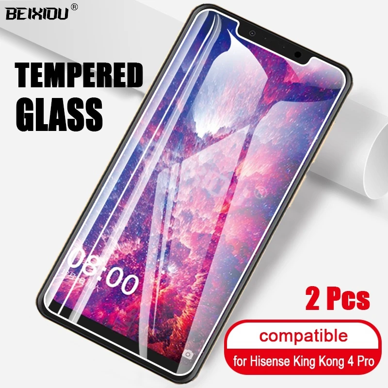 2 шт Полное закаленное стекло для Hisense King Kong 4 Pro защита экрана профессиональная