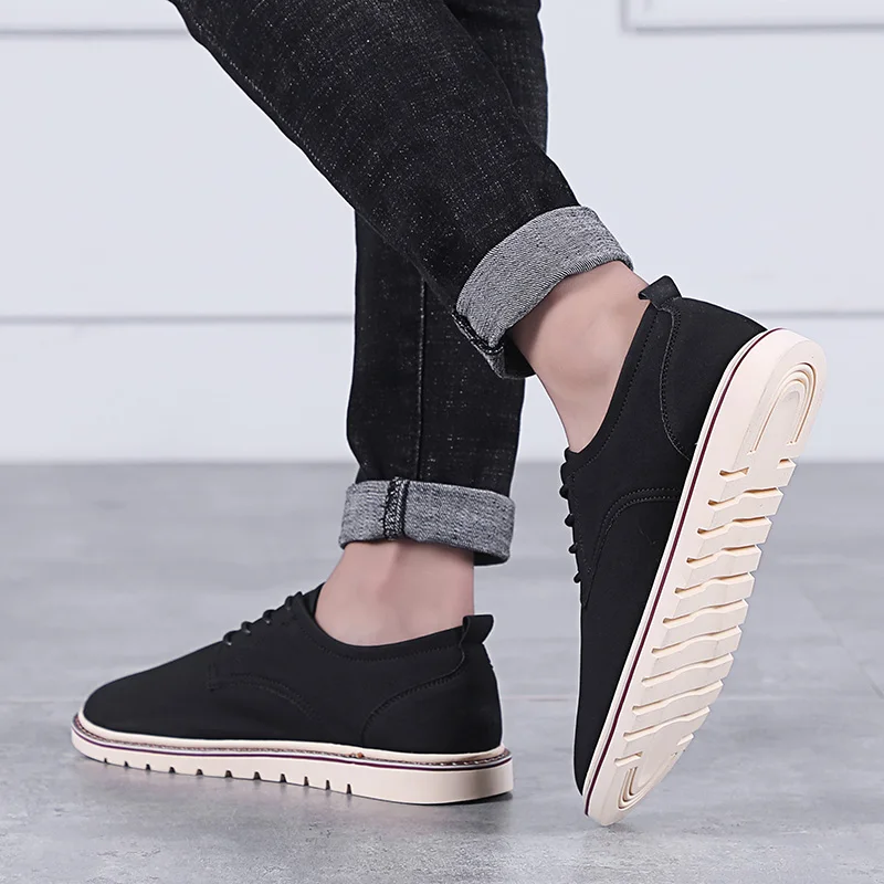 

Size 39-47 Cow suede upper genuine leather men casual flats waterproof oxford man lace up shoes for work male loafers *C127-A3