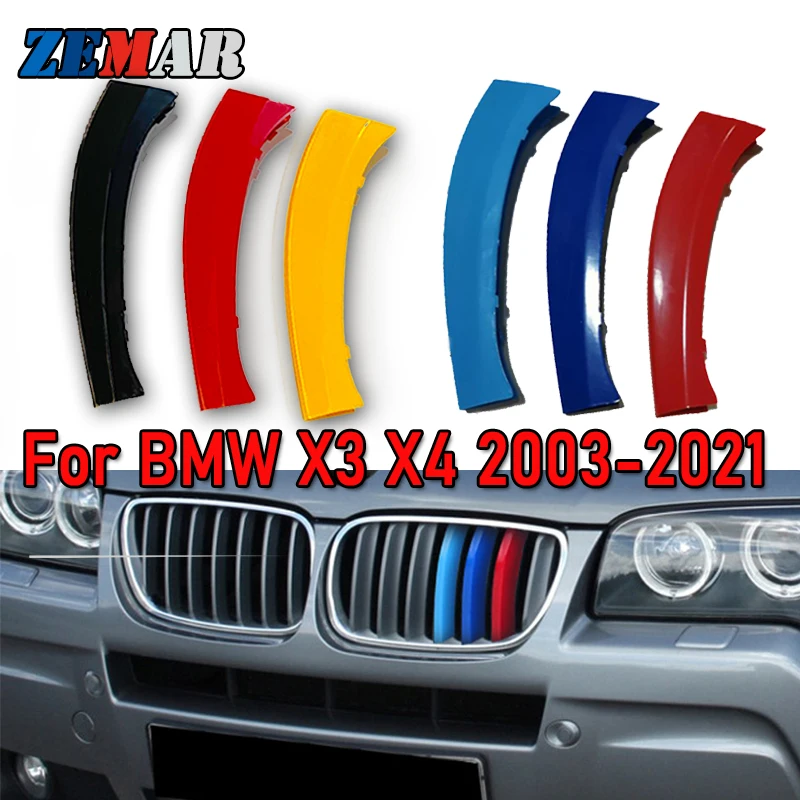 3 шт. автомобильные решетки для радиатора BMW X3 F25 G01 E83 X4 F26 G02|Гоночные решетки| |