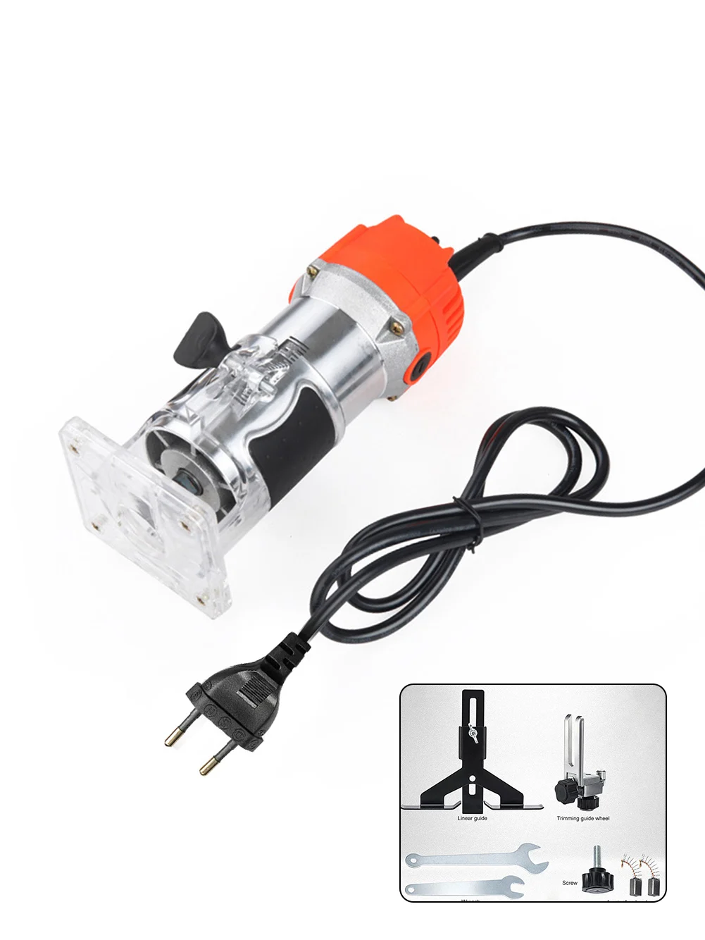 

220V 650W Woodworking Electric Trimmer Wood Milling Engraving Slotting Trimming Machine Hand Carving Machine Wood Router Hot