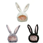 Косплэй реквизит-Кролик костюм Для женщин кролика, шляпы, Кепки для девочек вечерние кролик Стиль шляпа