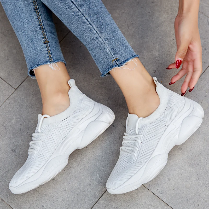 Gym Shoes autumn Women Tennis Shoes Comfortable Breathable Platform Sneaker Classic Thick Sole Women Shoes Tenis Feminino