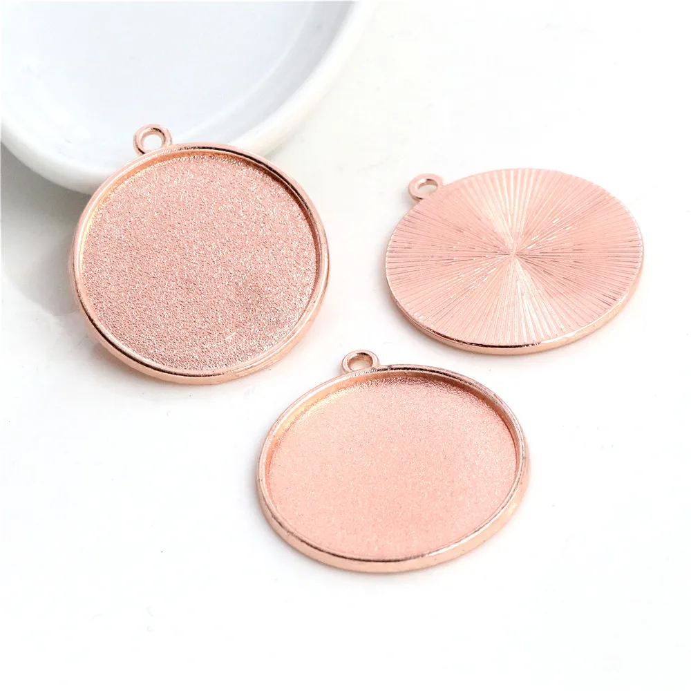 New Fashion 10pcs/lot 25mm Inner Size 6 Colors Simple Style Cabochon Base Setting Charms Pendant | Украшения и аксессуары