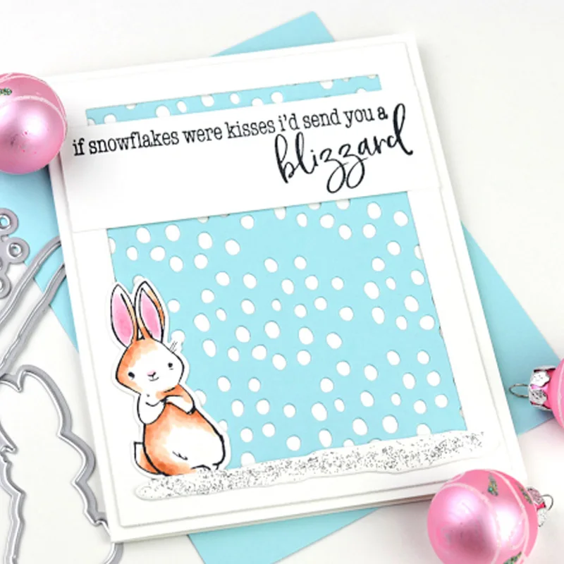 Металлические трафареты с узором в горошек для изготовления открыток новинка 2019