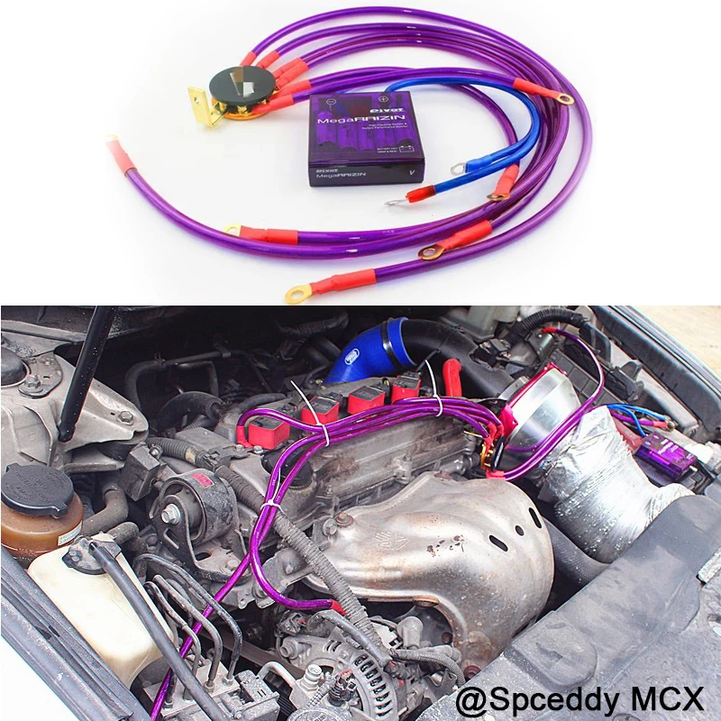 

Universal Car Fuel Saver Voltage Stabilizer the New Purple Pivor Mega-RAIZIN High Capacity System &Battery Performance Monitor