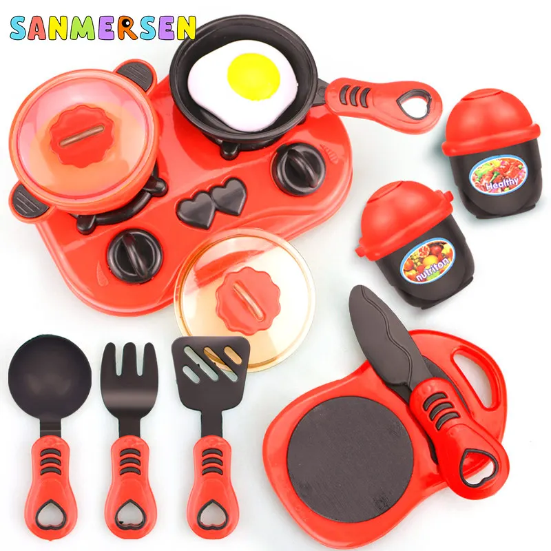 26PCS Children Kitchen Toy Set Cookware Pot Pan Kids Pretend Cook Play Simulation Utensils Toys Gifts | Игрушки и хобби