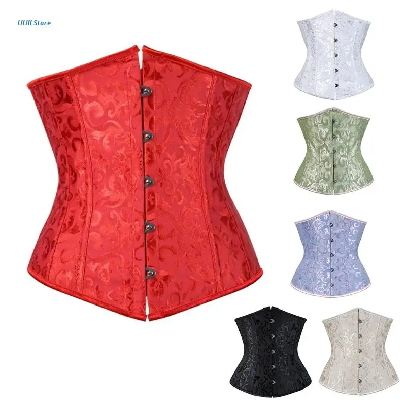 

Underbust Women Vintage Corset Top Curve Shaper Modeling Strap Slimming Waist