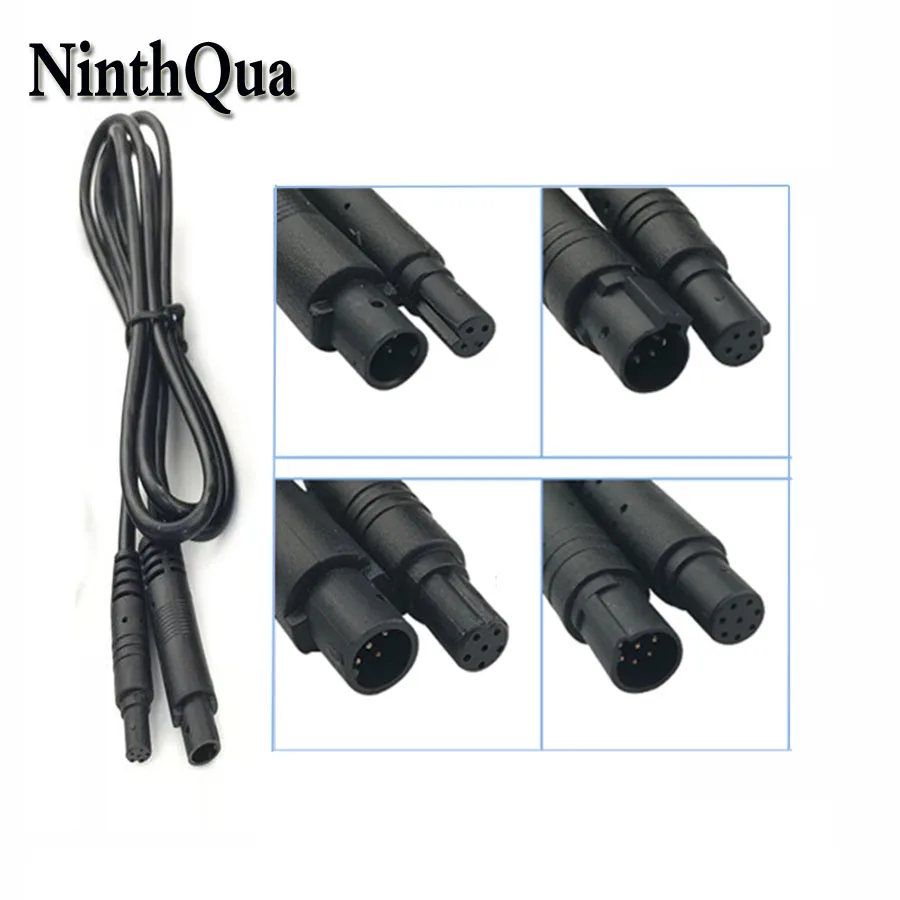 Удлинительный кабель NinthQua для автомобильной камеры заднего вида 4/5/6/8P 1 шт.