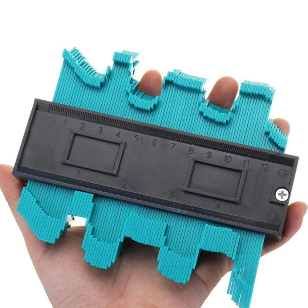 Линейка контурная для укладки плитки ламинат с неровными контурами 25/14/12 см