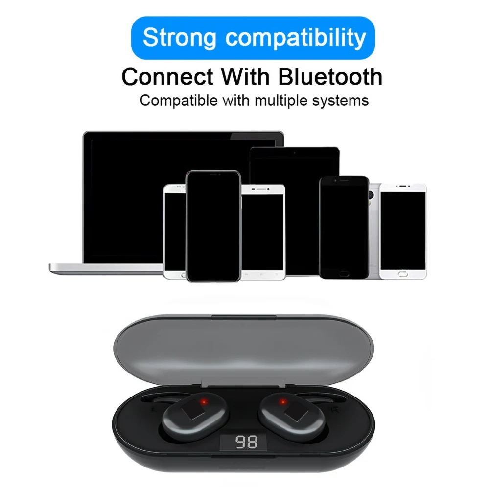 Q1 TWS Bluetooth 5 0 беспроводные стерео наушники с шумоподавлением для телефона |