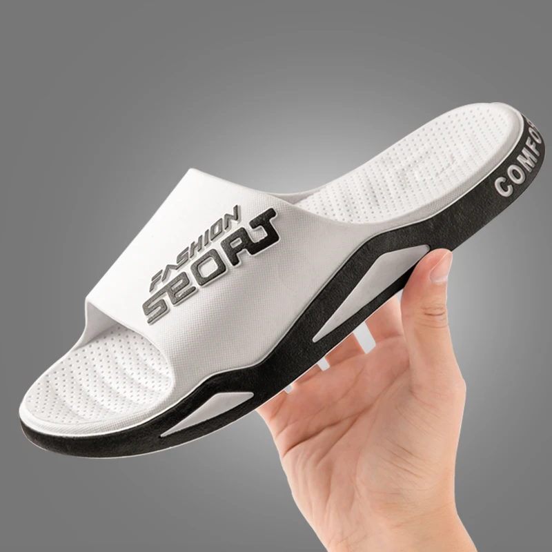 

2021 Summer New All-match Simplicity Non-slip Men's Slippers Outdoor Sandy Beach Chic Slippers for Male Fashion Flip Flops Men