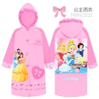 Disney куртка для детей с Минни Маус с принцессой Софией, детский плащ-дождевик для мальчиков пончо для девочек дождевик плащ детский комплект одежды с персонажем из мультфильма человеком-пауком Эльзы из мультфильма 