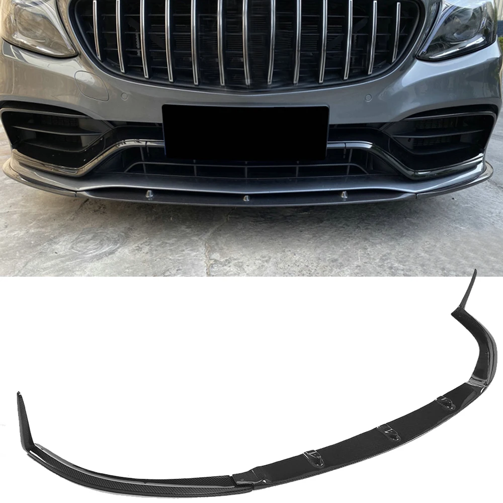 Передний спойлер для Mercedes Benz C Class C205 C63 AMG Coupe 2 Door 2015 2019 защита переднего бампера из