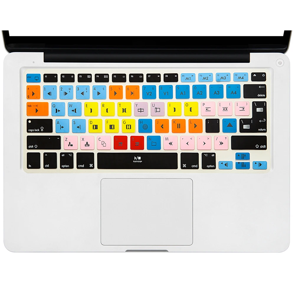 HRH Avid Media Composer ярлык Hotkey силиконовая клавиатура защитный чехол для Macbook Pro Air Retina 13