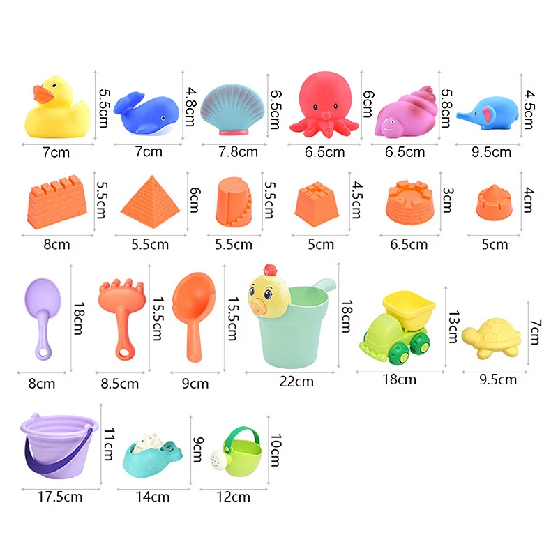 

Children'S Sand Box Beach Toys Sand Table Sand Bucket Set Soft Rubber Beach Cube Eco Friendly Summer Outdoor Fun Toy HC0235