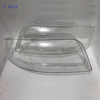 for audi a6 c5 2003 2005 lens front headlights headlights glass lamp shade shell lamp cover transparent masks car hood wrap