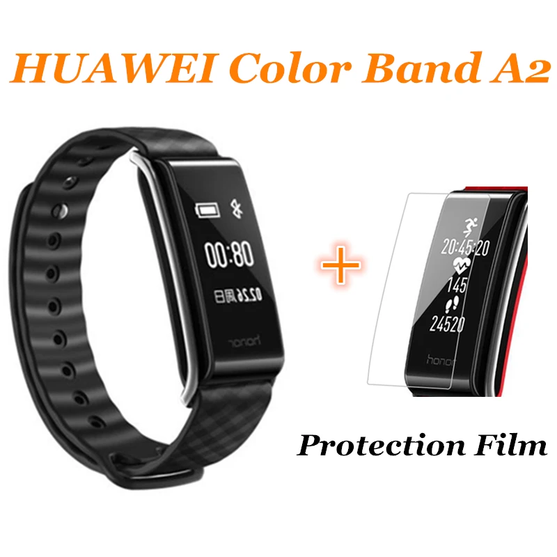 A2 add film Умный Браслет Huawei Honor Band 3, монитор сердечного ритма Honor 3, умный Браслет для плавания, водонепроницаемый фитнес-трекер - Цвет: A2 add film