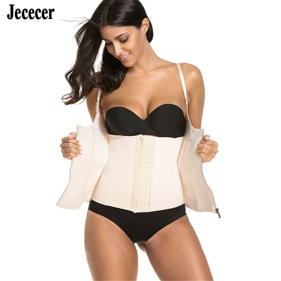 Jececer неопреновый стальной корсет с косточками на талии для женщин моделирующий