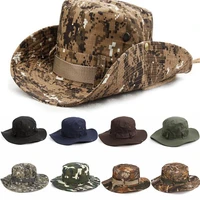 army bush boonie military hat sun bucket hot men camo hiking brim fishing cap