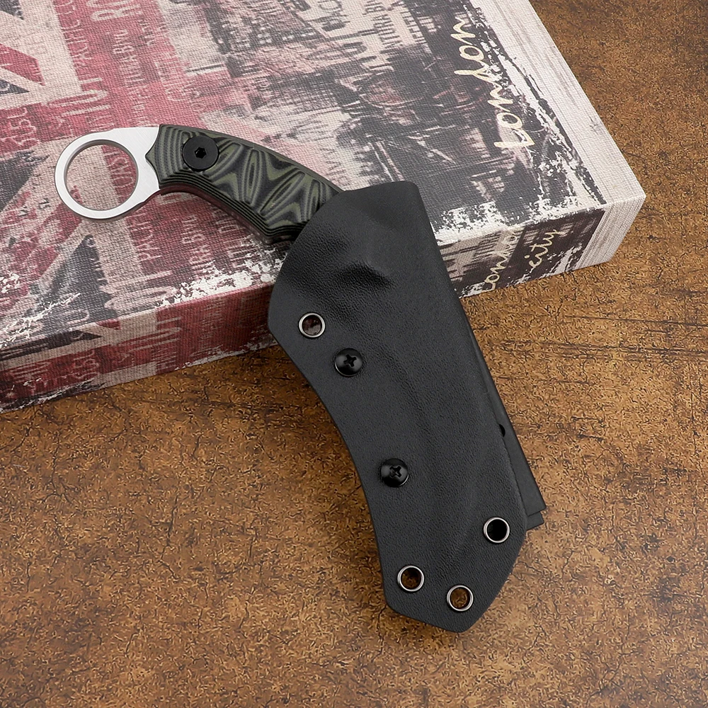 Карамбит для выживания на природе тактический острый нож с когтями D2