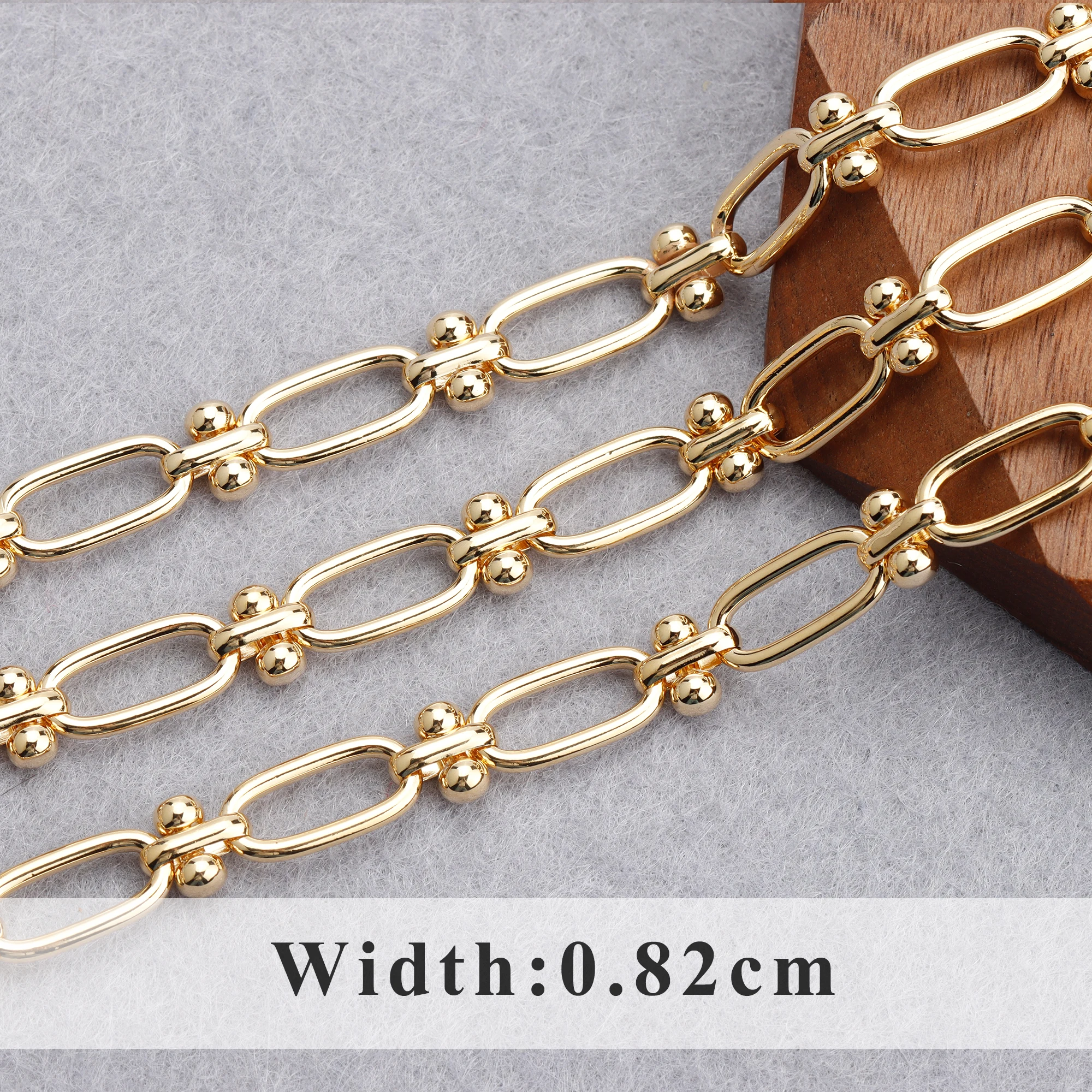 

GUFEATHER C169,diy chain,18k gold plated,0.3microns,copper metal,rhodium plated,diy bracelet necklace,jewelry making,1m/lot