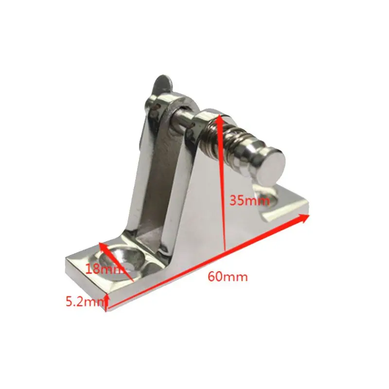 

316 Stainless Steel Bimini Boat Top Deck Hinge Fitting Quick Release Marine Rowing Boats Fishing Kayak Canoe Boat Accessories